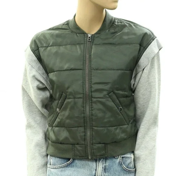 Daily Practice by Anthropologie Skill Set Jacket Top Oversized Zip-Up XXS